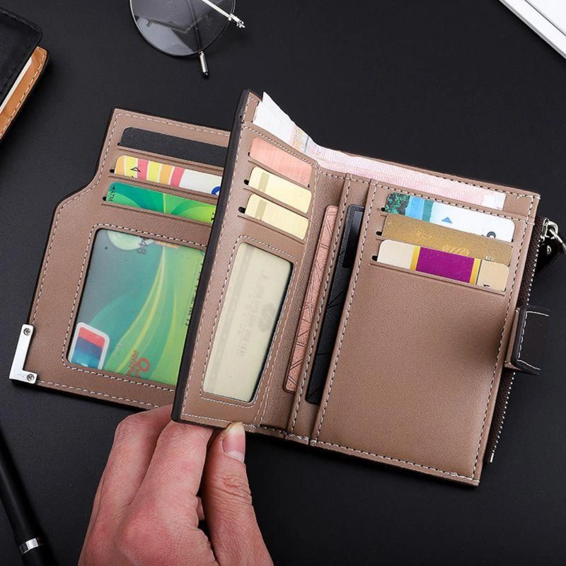 Product image KAHASIL - Dompet Lipat Wanita Pendek Bahan Kulit PU Leather KHDP44 all variant COKELAT